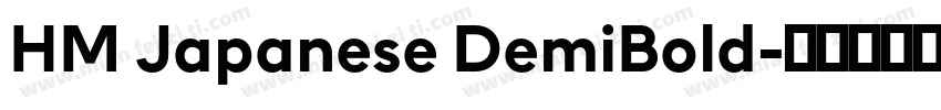 HM Japanese DemiBold字体转换